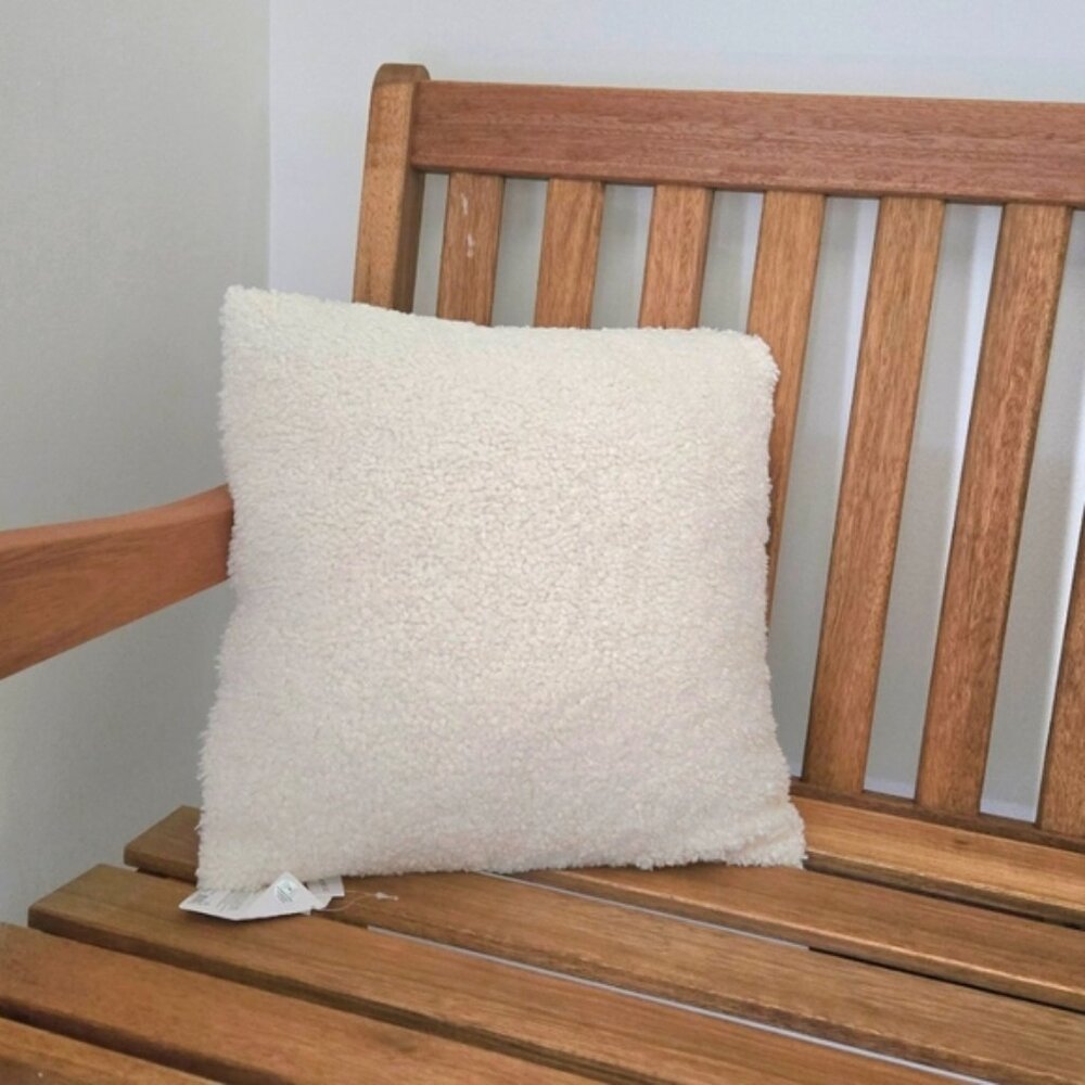 New boucle  sherpa pillow